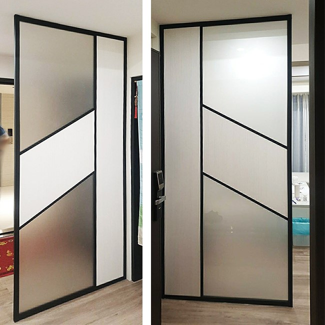 黑框斜面屏風WL235(木板+玻璃)