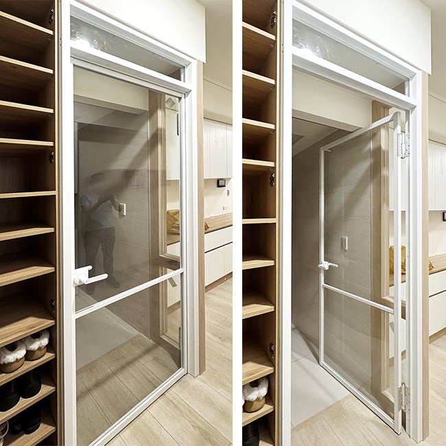 造型鋁框推門WL357