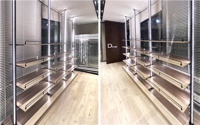 簡約造型燈柱壁面展示架SL-1