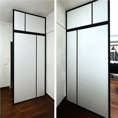 黑框屏風(白木板)WL236