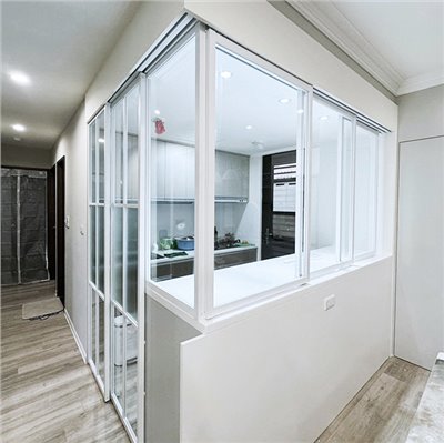 L型懸吊式鋁框拉門WL292