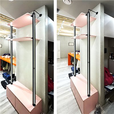 簡約造型燈柱壁面展示架SL-4