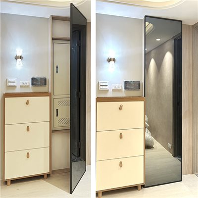 深灰框灰鏡櫥櫃門