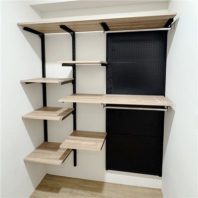 沖孔柱壁柱陳列架RW18/住家更衣間