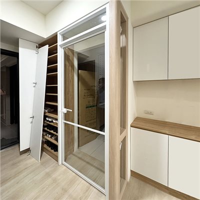 造型鋁框推門WL357