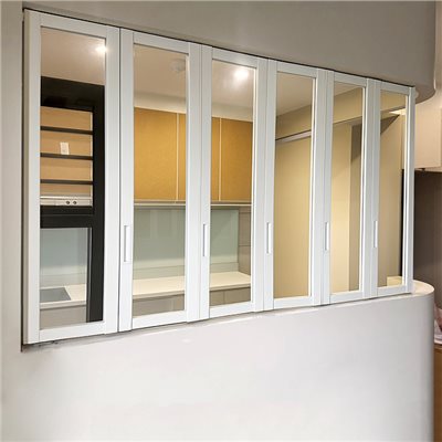 簡約白框多片折疊窗WL363